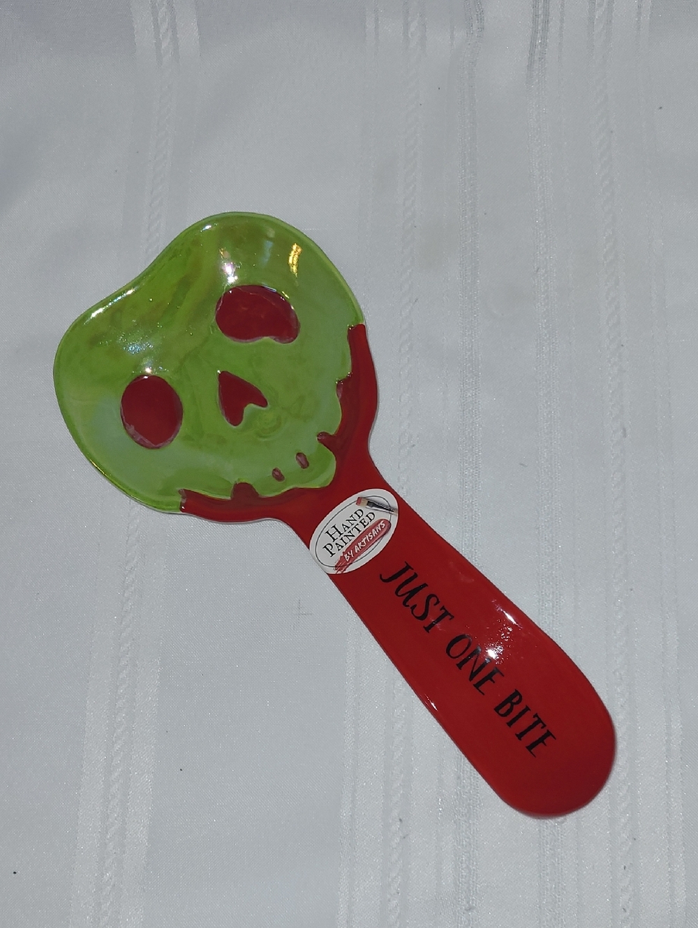 Disney Villains Poison Apple Spoon Rest  "Just One Bite" - NWT